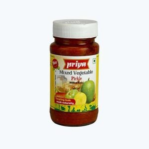 Mixed Veg Pickle's ,(without Garlic) priya 300gm