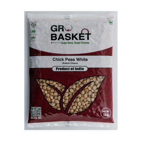 White Chick Peas (Kabuli Chana), Grobasket - 1Kg