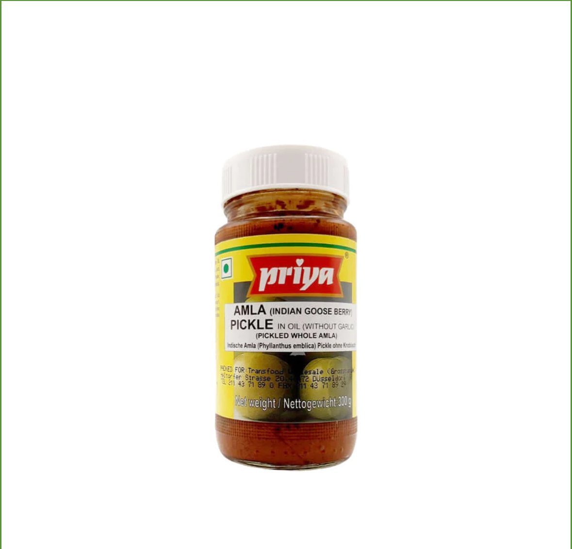 Amla Pickle -(without Garlic)-Priya 300gm