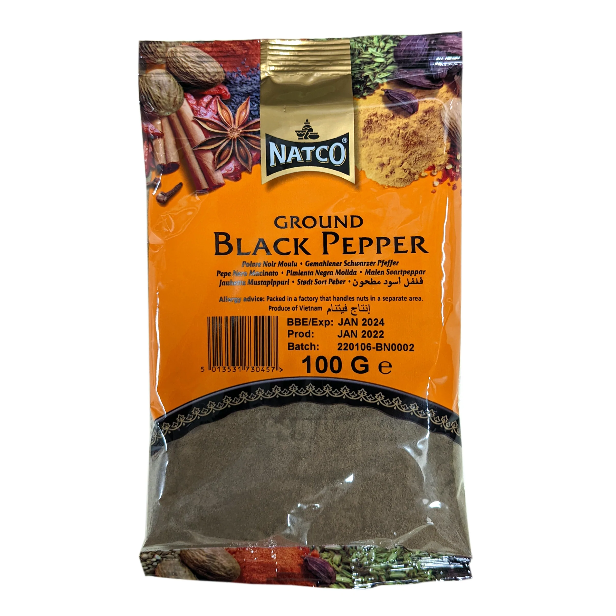 Black pepper powder, Natco- 100gm