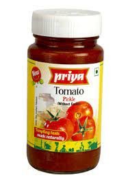 Tomato pickle without garlic , Priya - 300gm
