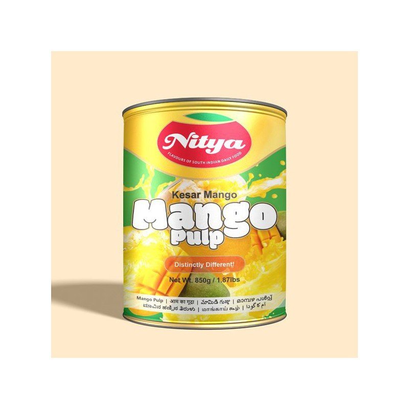 Kesar Mango Pulp-Nitya-850Gm