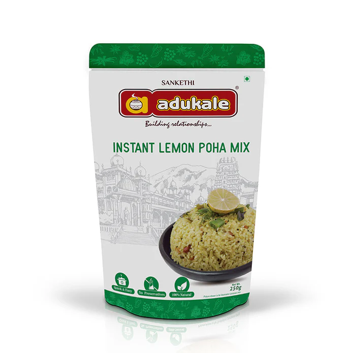 Instant Lemon Poha Mix, Adukale -250gm Exp-4/25