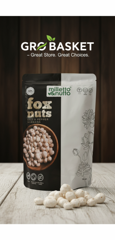 Foxnuts Salt and Pepper Makhana-100Gm
