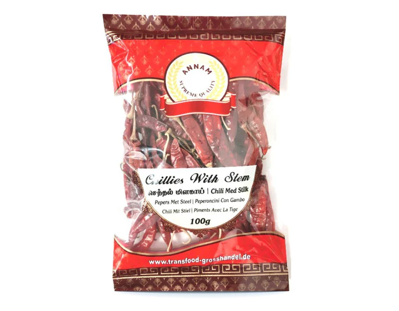 Dried Red Chilli -Annam 100gms