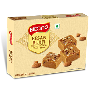 Besan Barfi-Bikano -400Gm