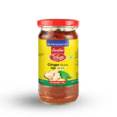 Ginger Pickle(With Garlic)-Telugu Foods-300Gm