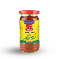 Green Chilli Pickle-Telugu Foods-300Gm