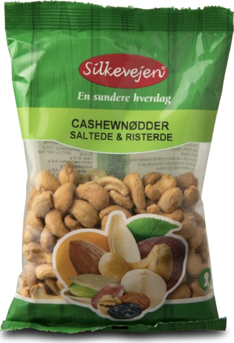 Cashew Roasted and salted-Silkevejen-200Gm