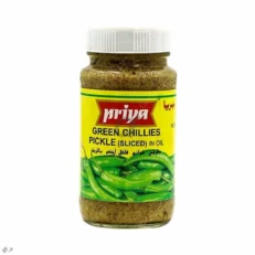 Green Chilli (Sliced) Pickle(without Garlic)-Priya-300g