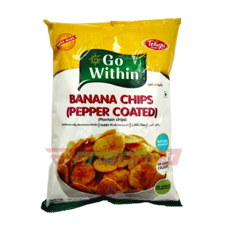 Banana Chips (Pepper Coated)-Telugu Foods-375Gm