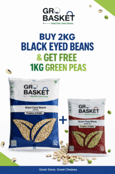 Black Eyed Beans-2Kg (Free Green Peas 1Kg)