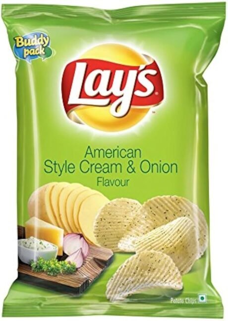 American Style Cream And Onion-Lays -52 Gm