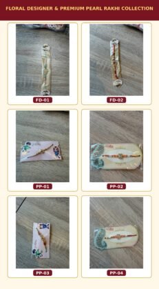 Floral Designer & Premium Pearl Rakhi Collection – Choose Your Design