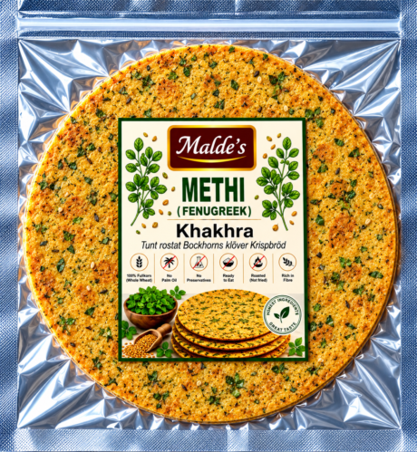 Methi Masala (Fenugreek) Khakhra-Malde’s-200Gm